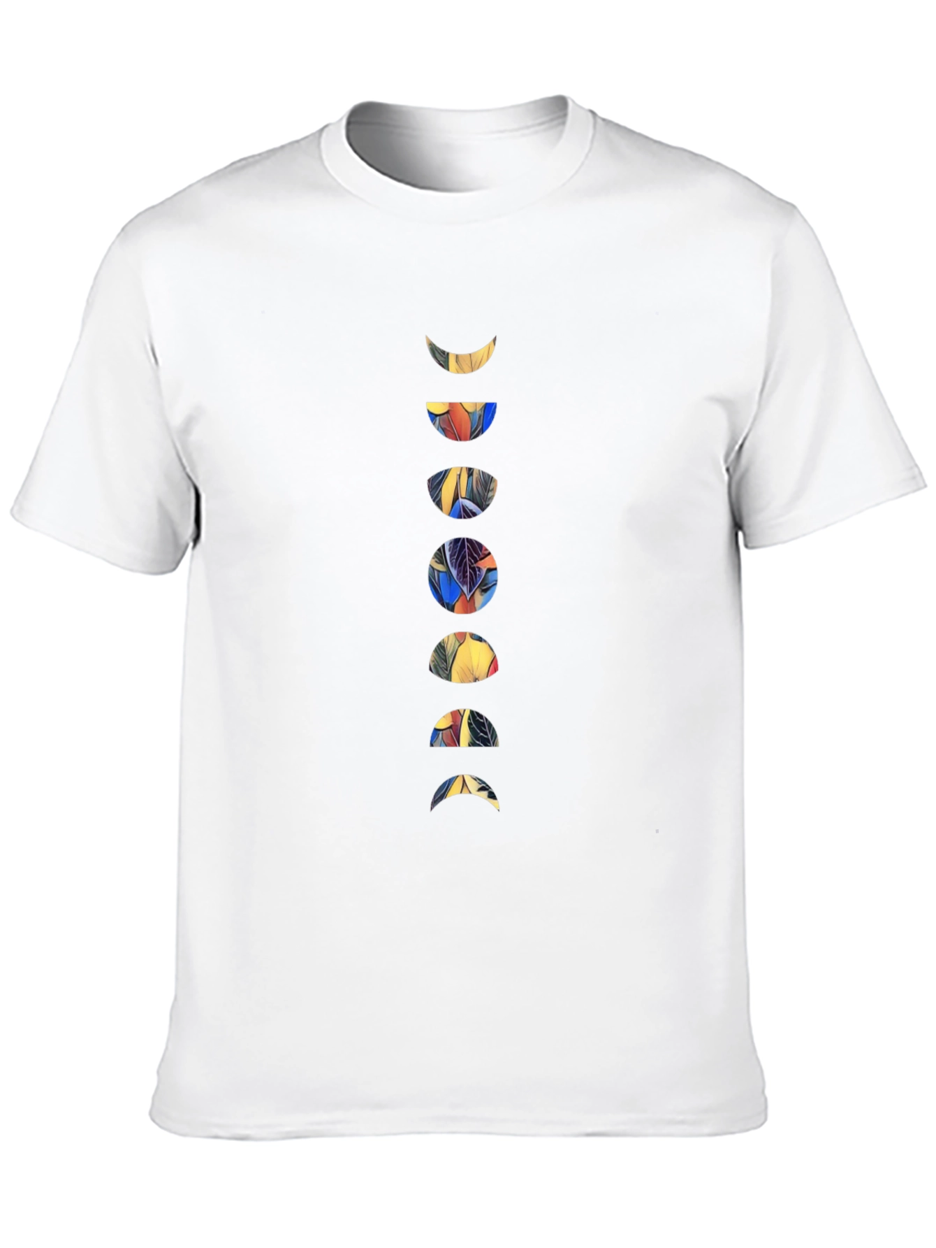 Black Moon Phases Graphic Black T-Shirt view 10