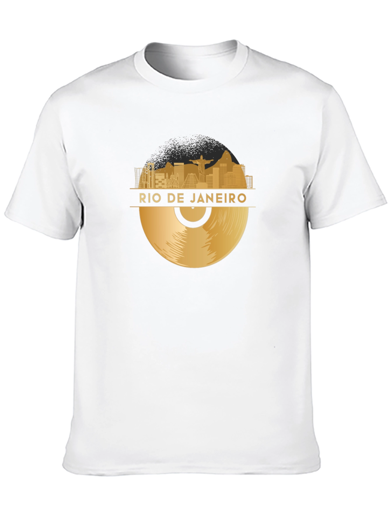 Black Rio de Janeiro Vinyl Graphic T-Shirt - Black view 10