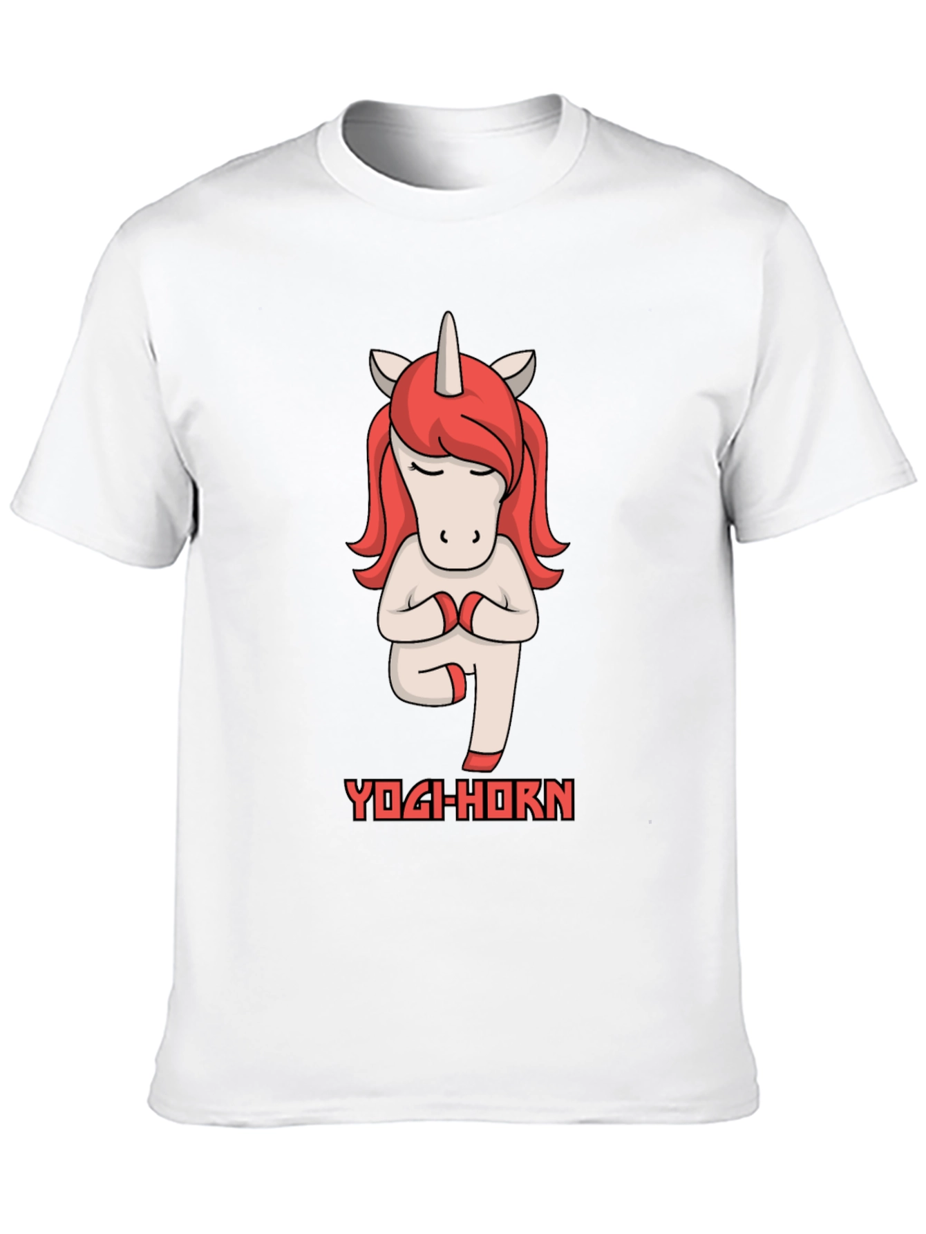 Black Yogi-Horn Unicorn T-Shirt view 10