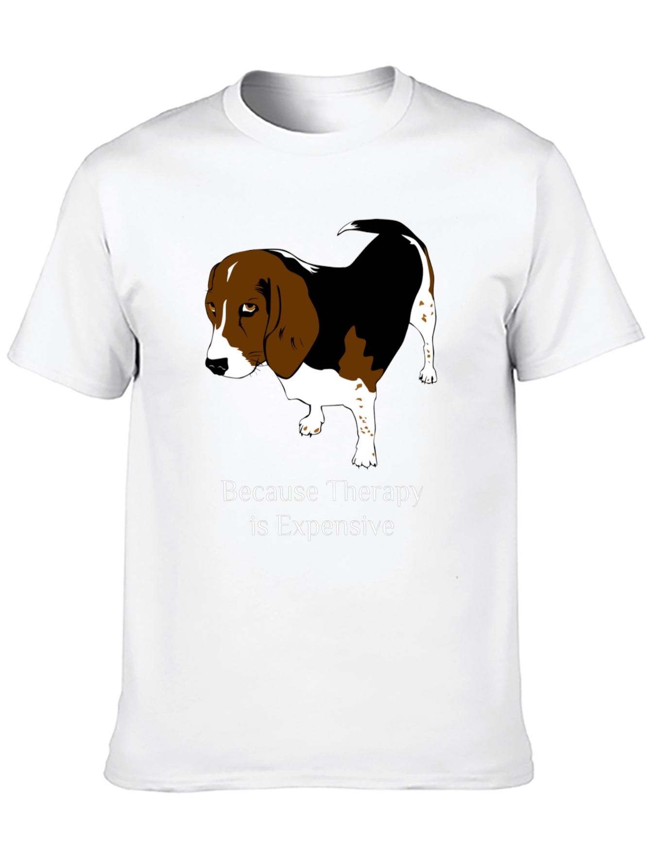 Black Dog Therapy T-Shirt - Because Therapy is Expensive view 10