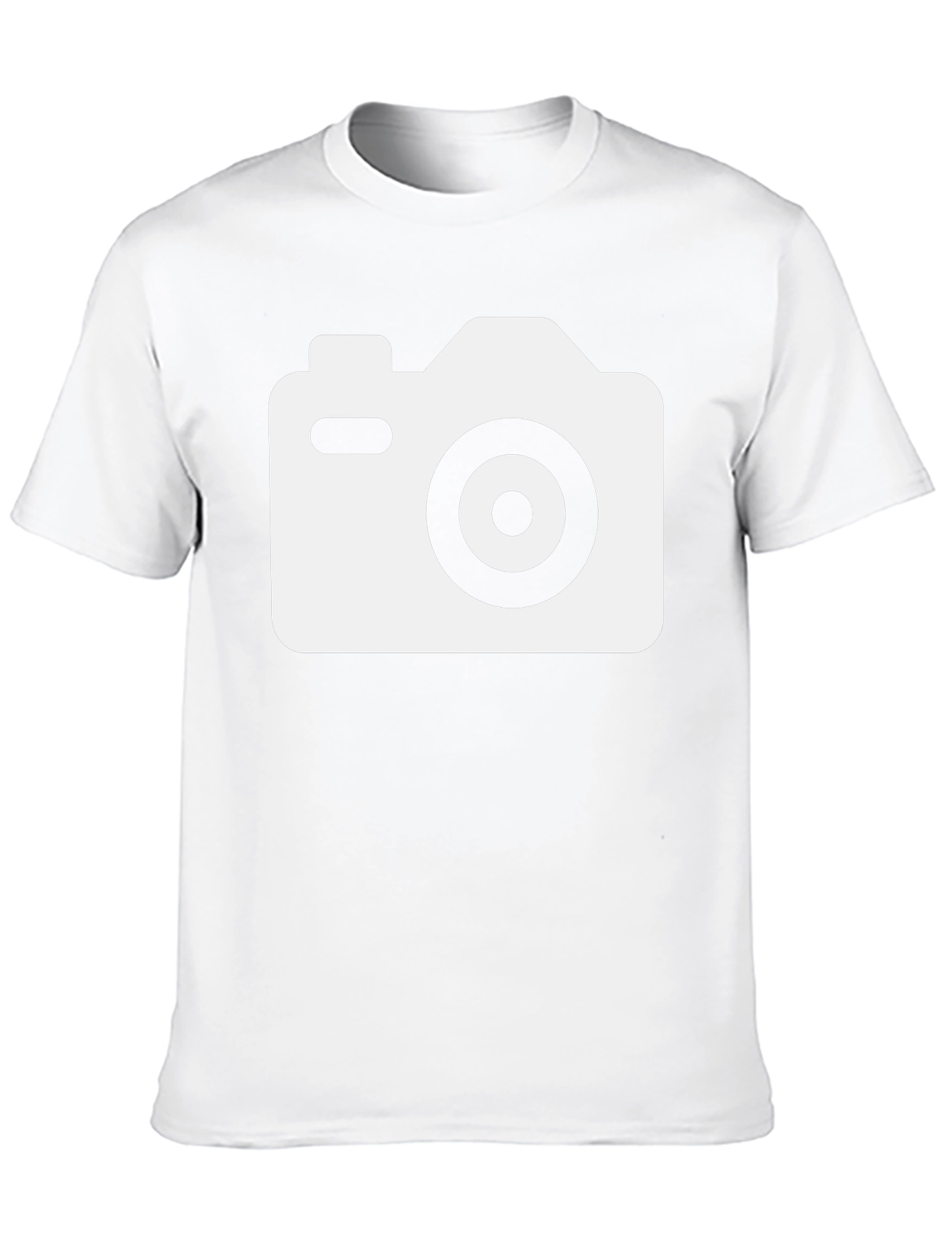 Black Camera Graphic T-Shirt - Black Cotton Tee view 10