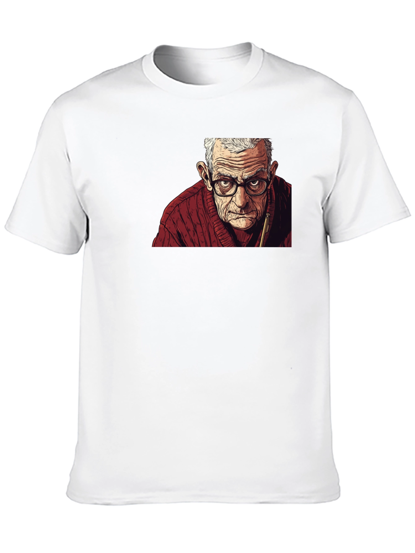 Black Grumpy Old Man Graphic Tee view 10