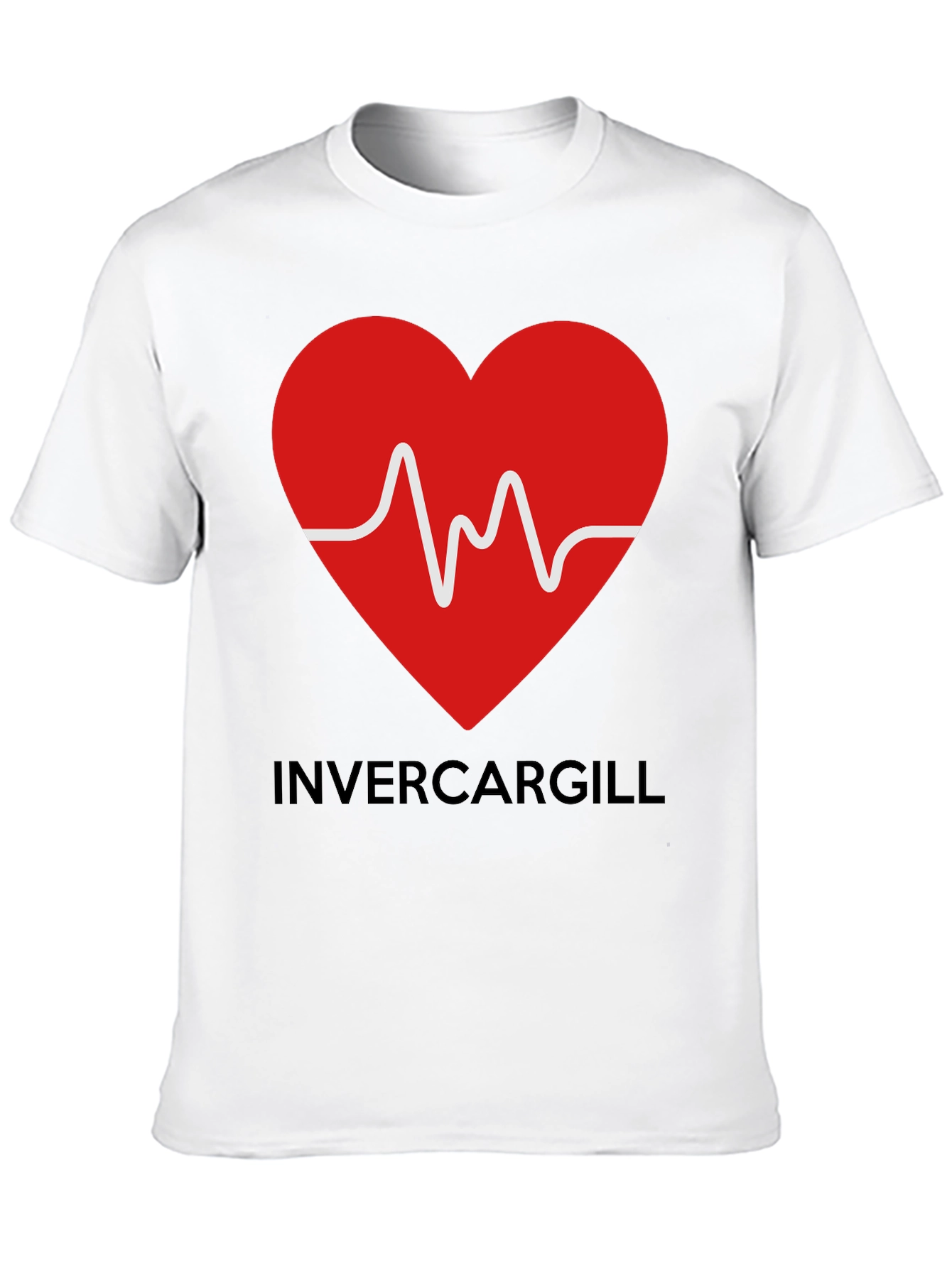 Black Invercargill Love Heartbeat Graphic Tee view 10