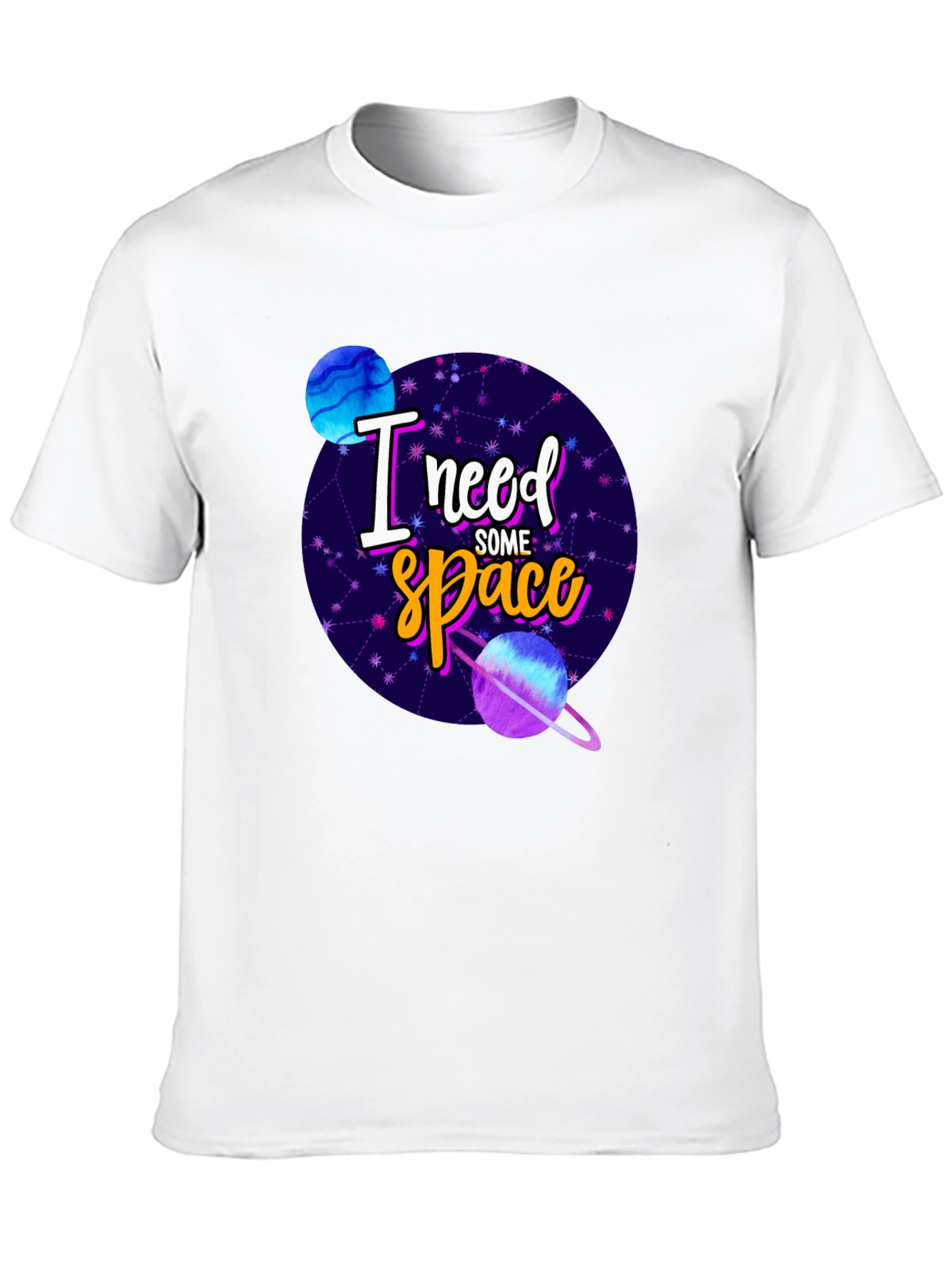 Black I Need Some Space Graphic Tee - Black view 10