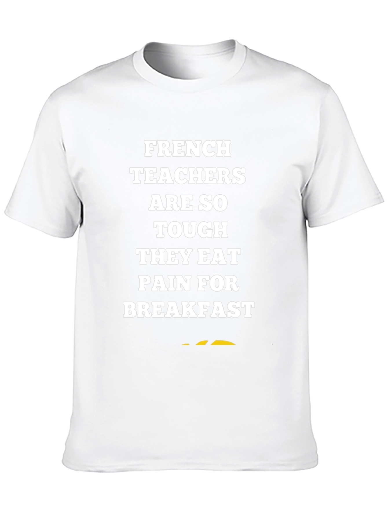 Black French Teachers Pain for Breakfast T-Shirt view 10