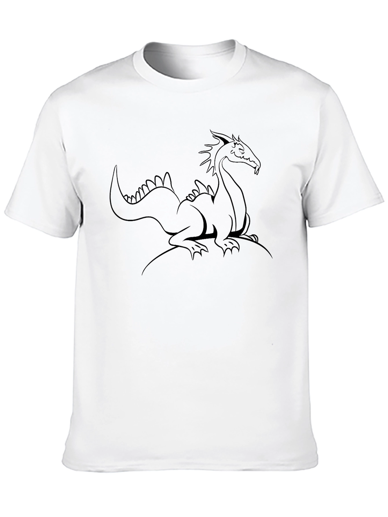 Black Dragon Graphic Tee - Men's Black T-Shirt view 10