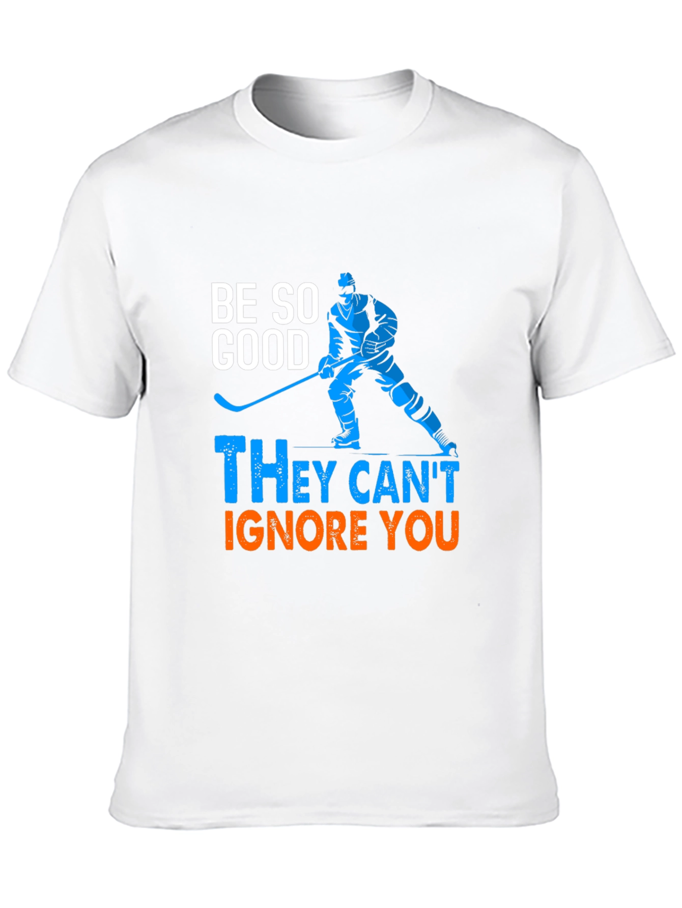 Black Hockey Player Graphic T-Shirt - Be So Good view 10