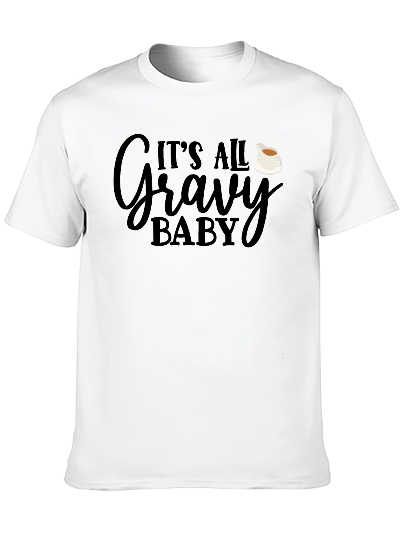 Black It's All Gravy Baby Graphic Tee - Soft & Comfy! view 10