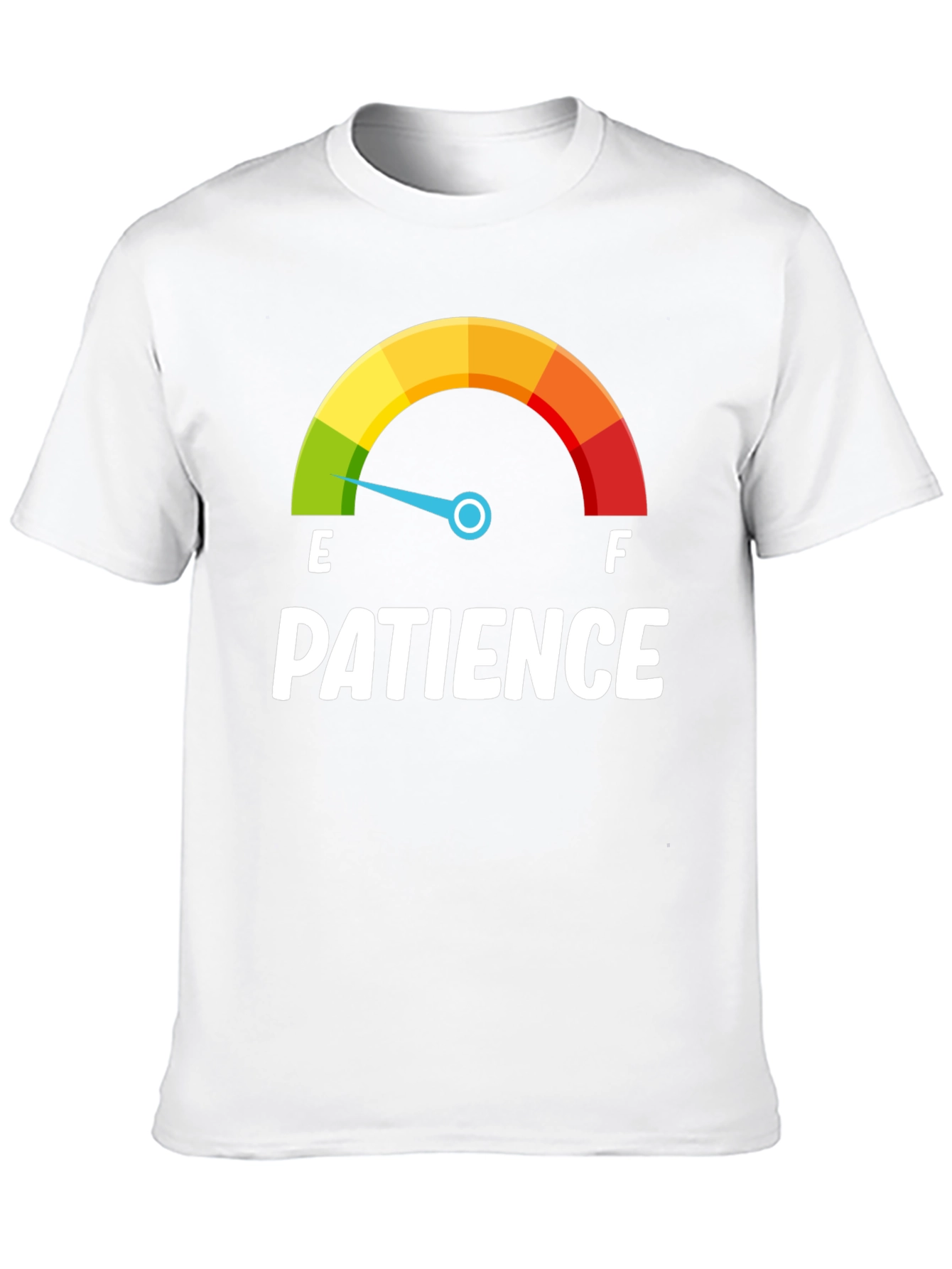 Black Patience Gauge T-Shirt - Runs Low! view 10