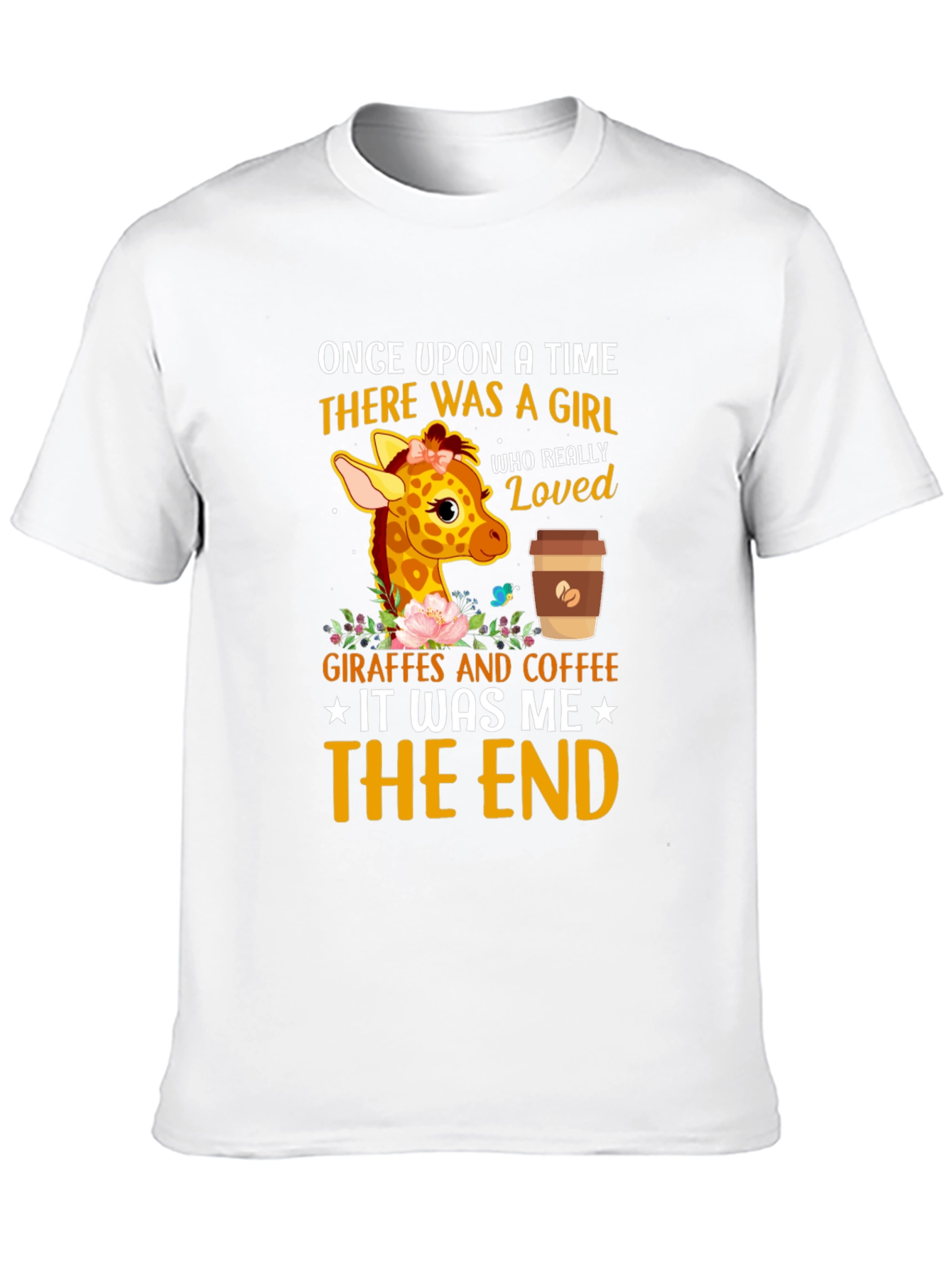 Black Giraffe & Coffee Lover T-Shirt view 10