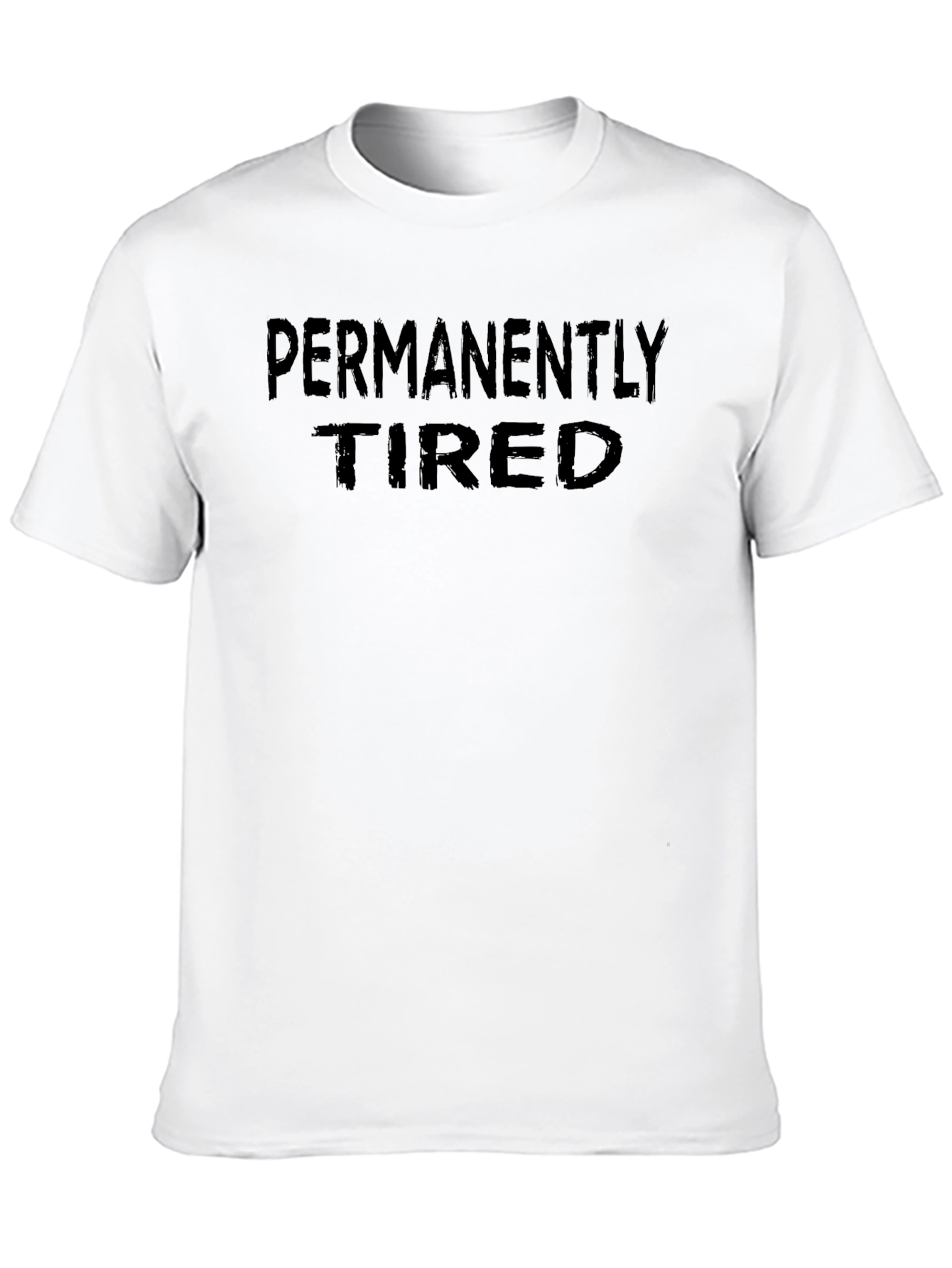 Black Permanently Tired Graphic T-Shirt - Relaxed Fit view 10