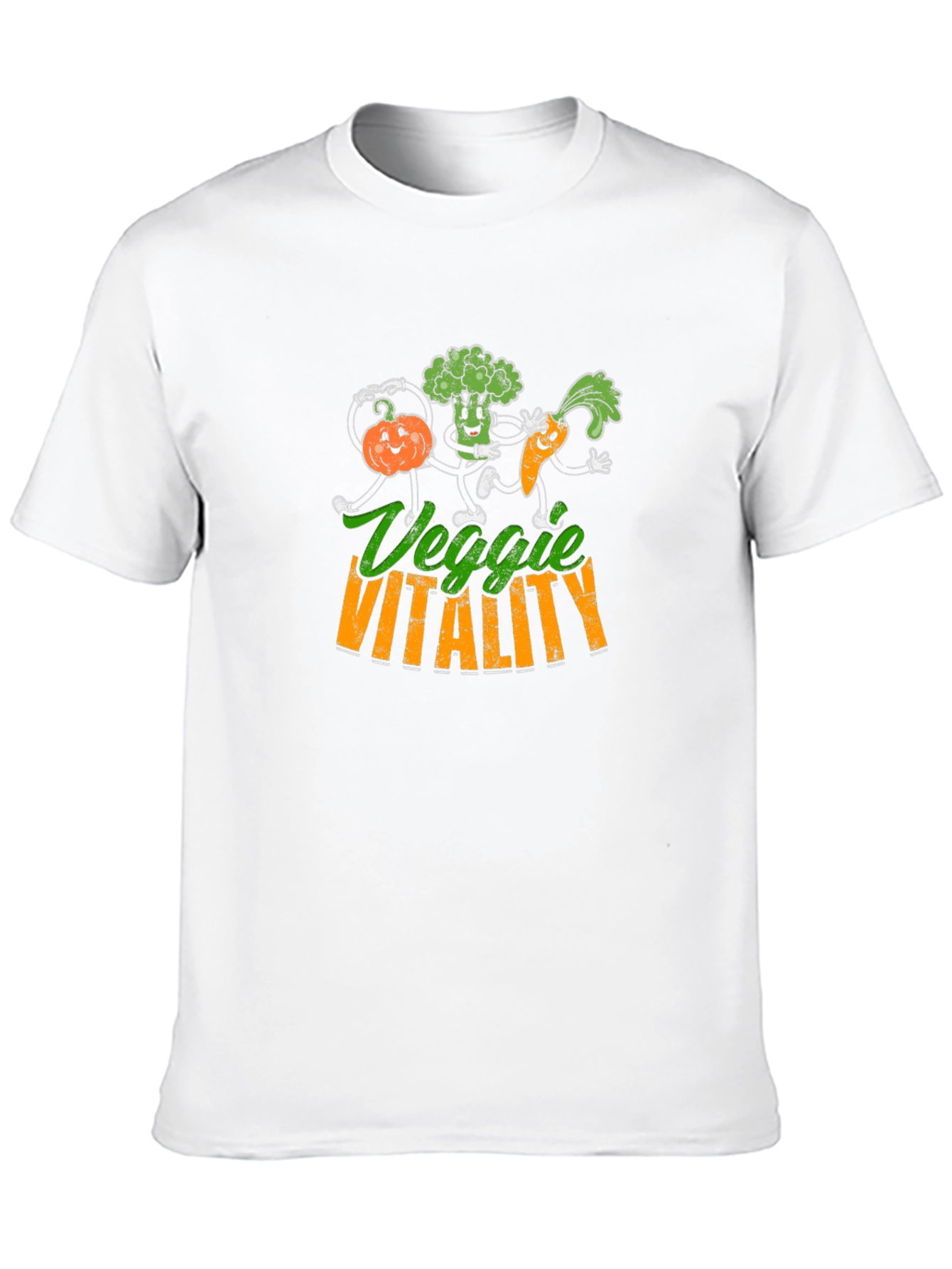 Veggie Vitality T-Shirt - Cartoon Vegetables - 10