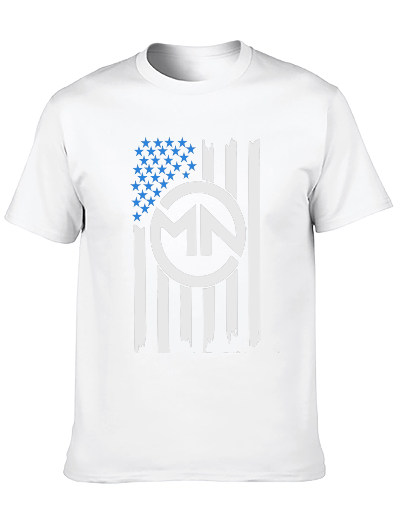 Black MN American Flag Graphic Tee - Patriotic Style view 10