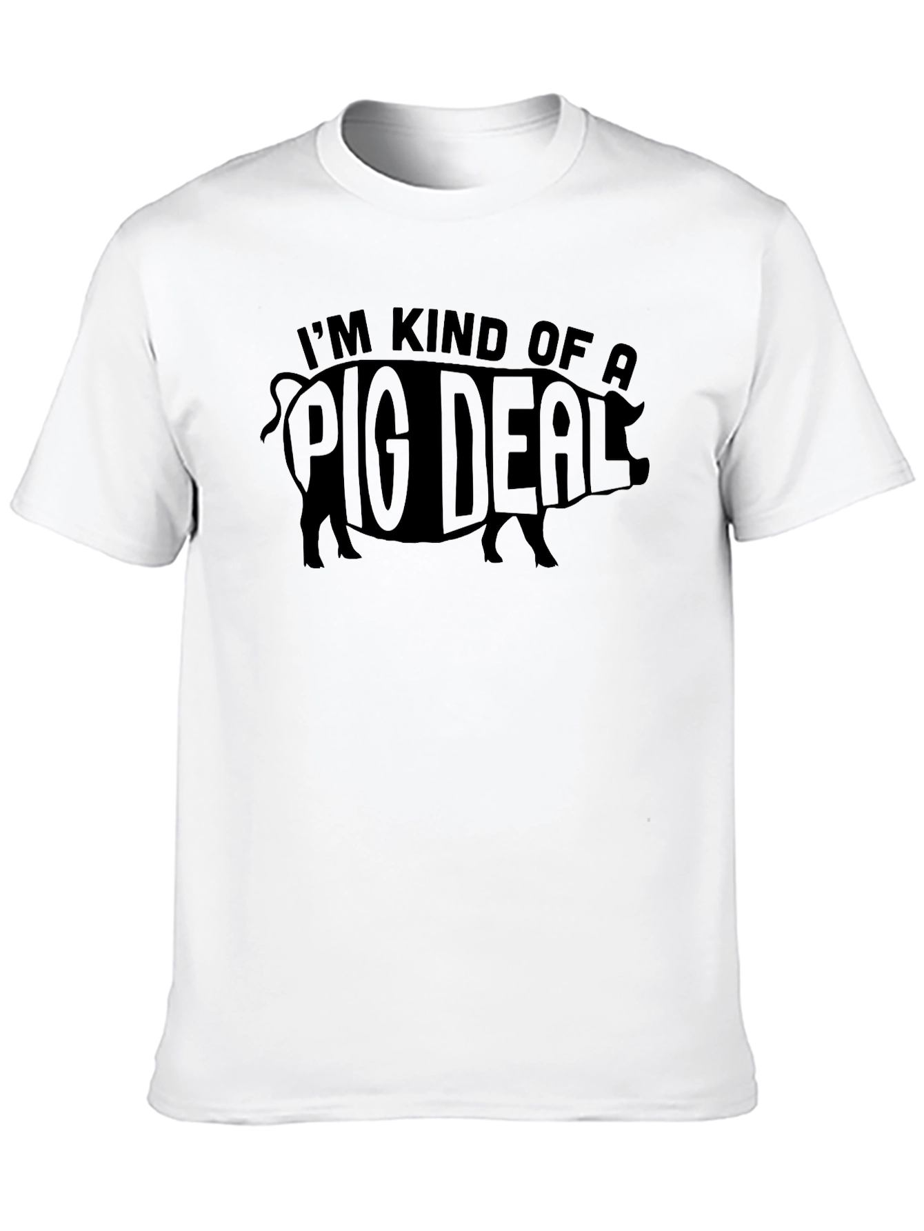 Black I'm Kind of a Pig Deal T-Shirt Funny Animal Tee view 10
