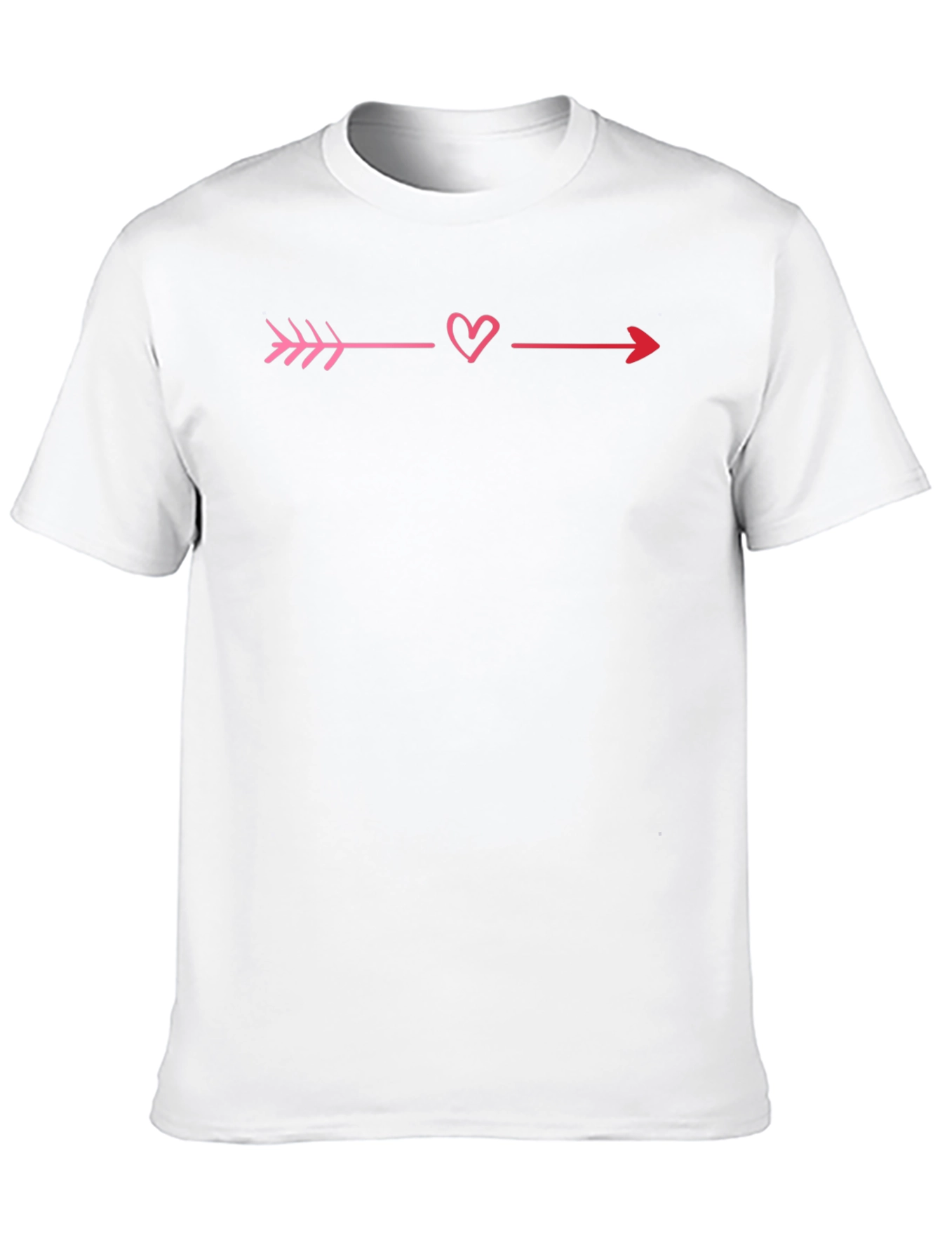 Black Heart Arrow Valentine's Day Graphic Tee - Black view 10