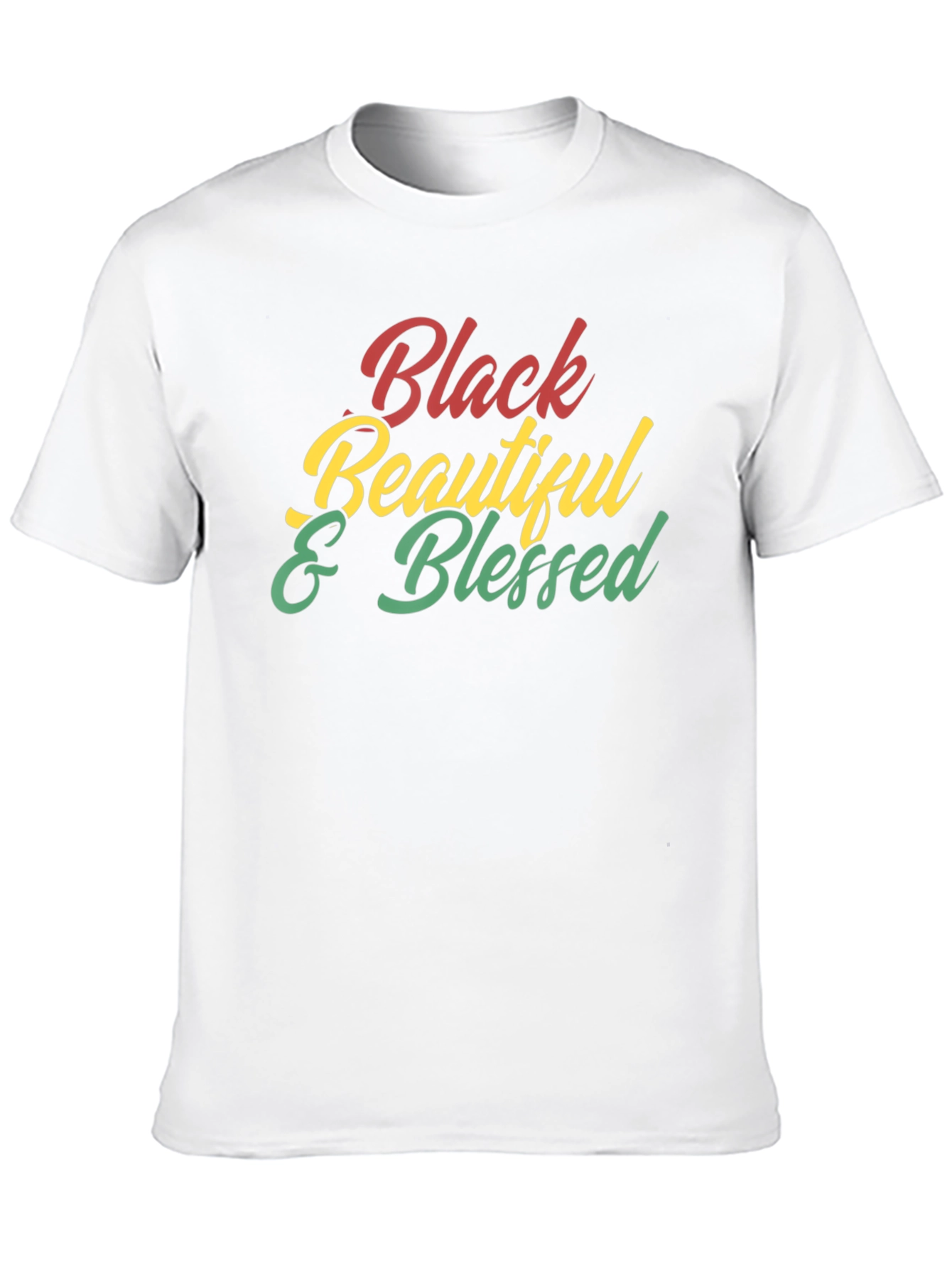 Black Black Beautiful & Blessed Graphic Tee view 10