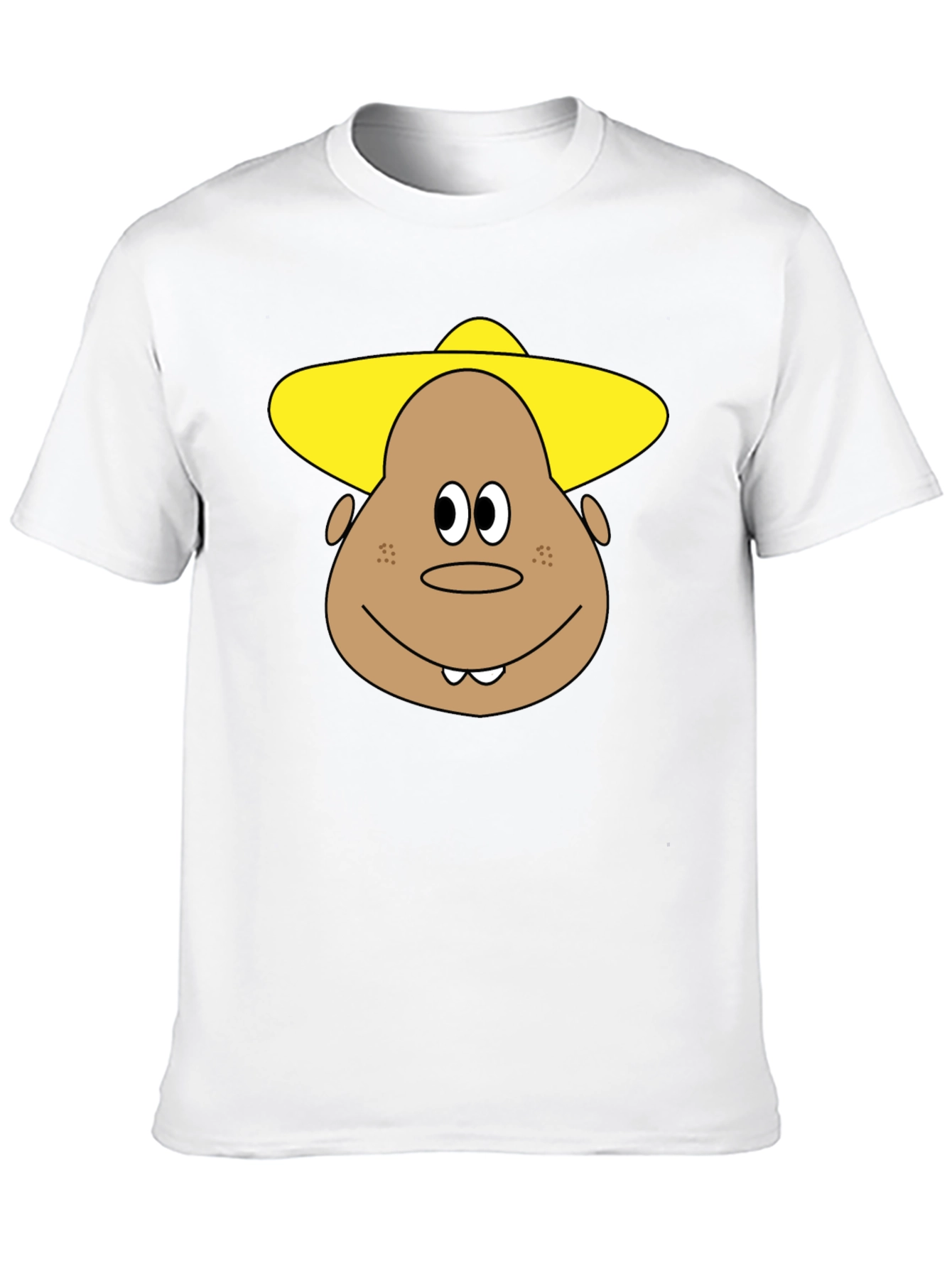 Black Funny Cartoon Character T-Shirt view 10