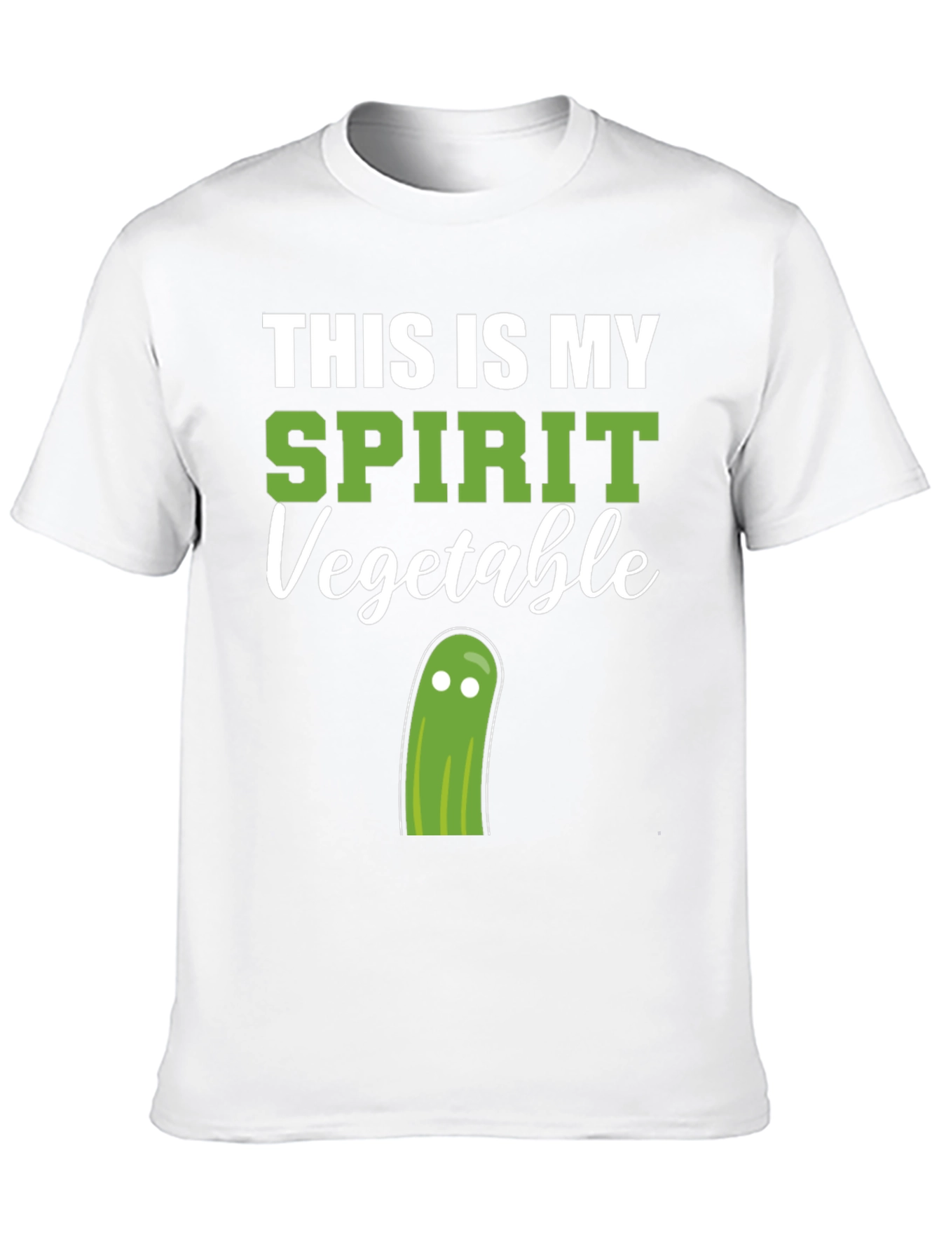 Black Spirit Vegetable T-Shirt - Funny Graphic Tee view 10