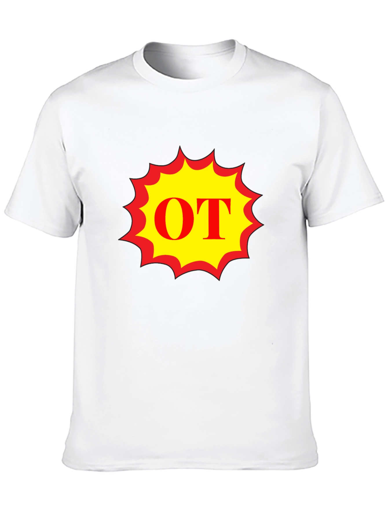 Black OT Burst T-Shirt - Bold Graphic Tee view 10
