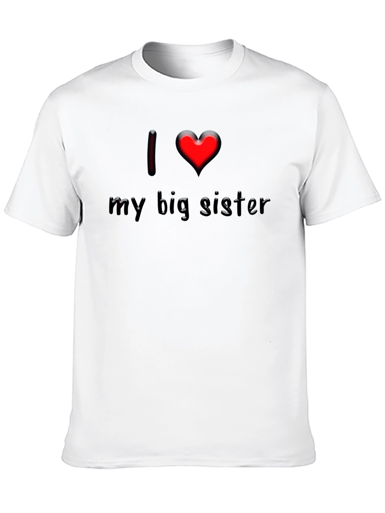 Black I Love My Big Sister Graphic T-Shirt view 10