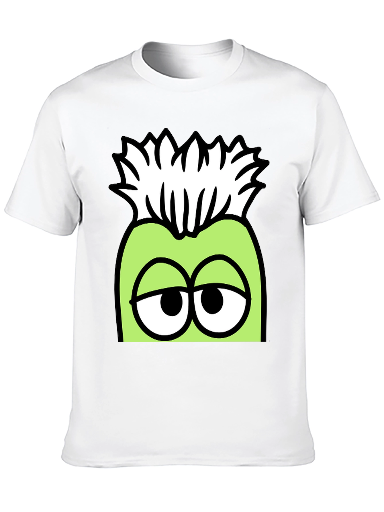 Black Funny Cartoon Character Graphic T-Shirt view 10