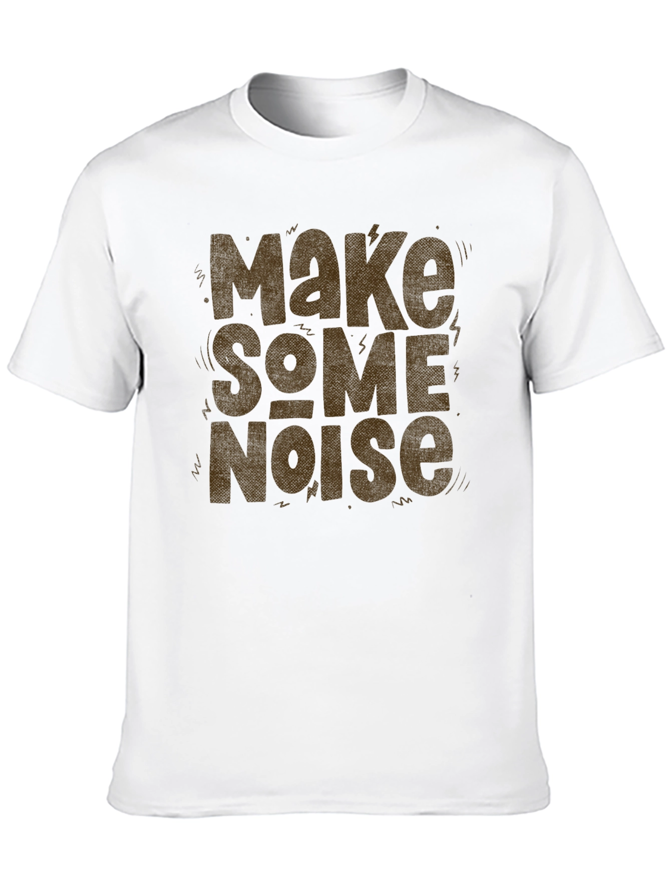 Black Make Some Noise Graphic Tee - Bold Statement Shirt view 10