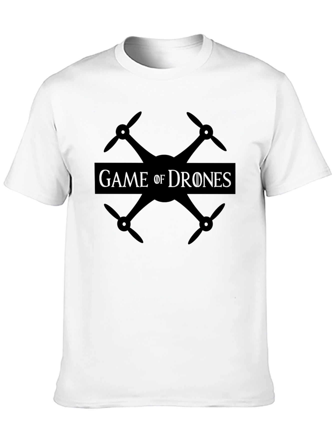 Black Game of Drones Black T-Shirt view 10