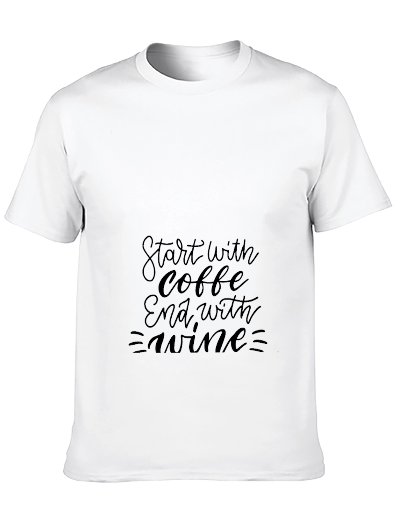 Black Coffee & Wine Black Graphic Tee view 10