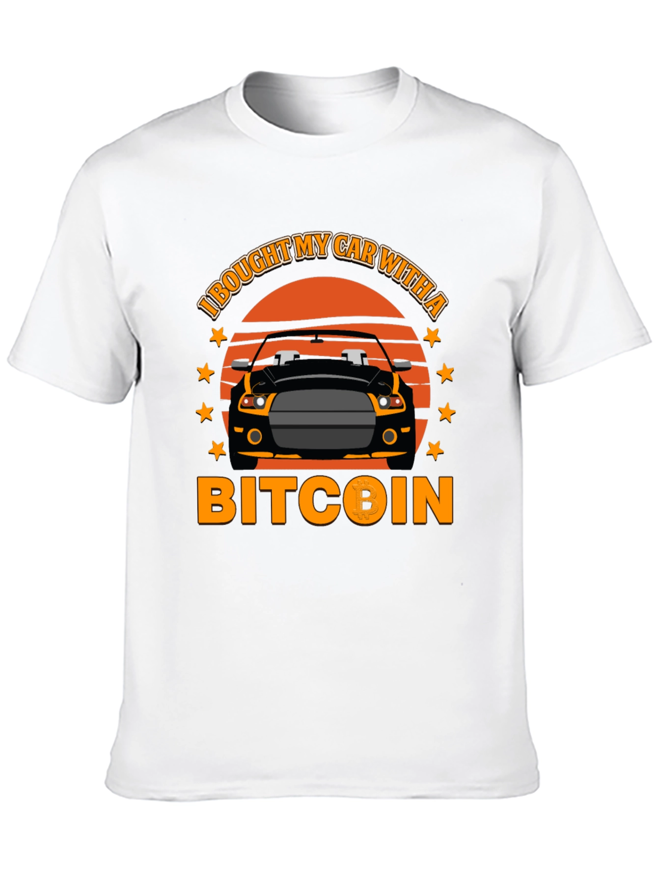 Bitcoin Car T-Shirt - Crypto Investor Tee - 10