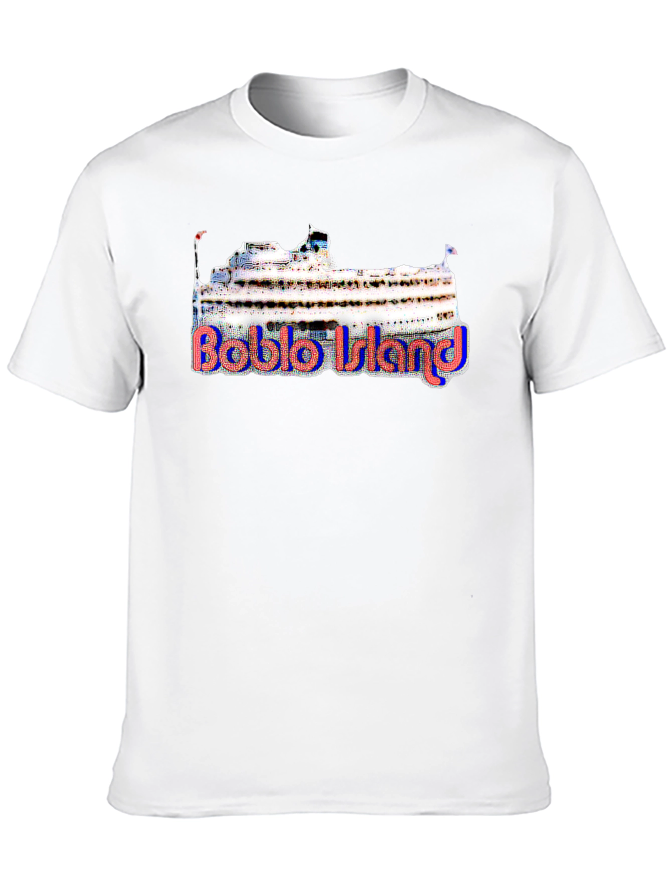 Black Boblo Island Cruise Ship T-Shirt view 10