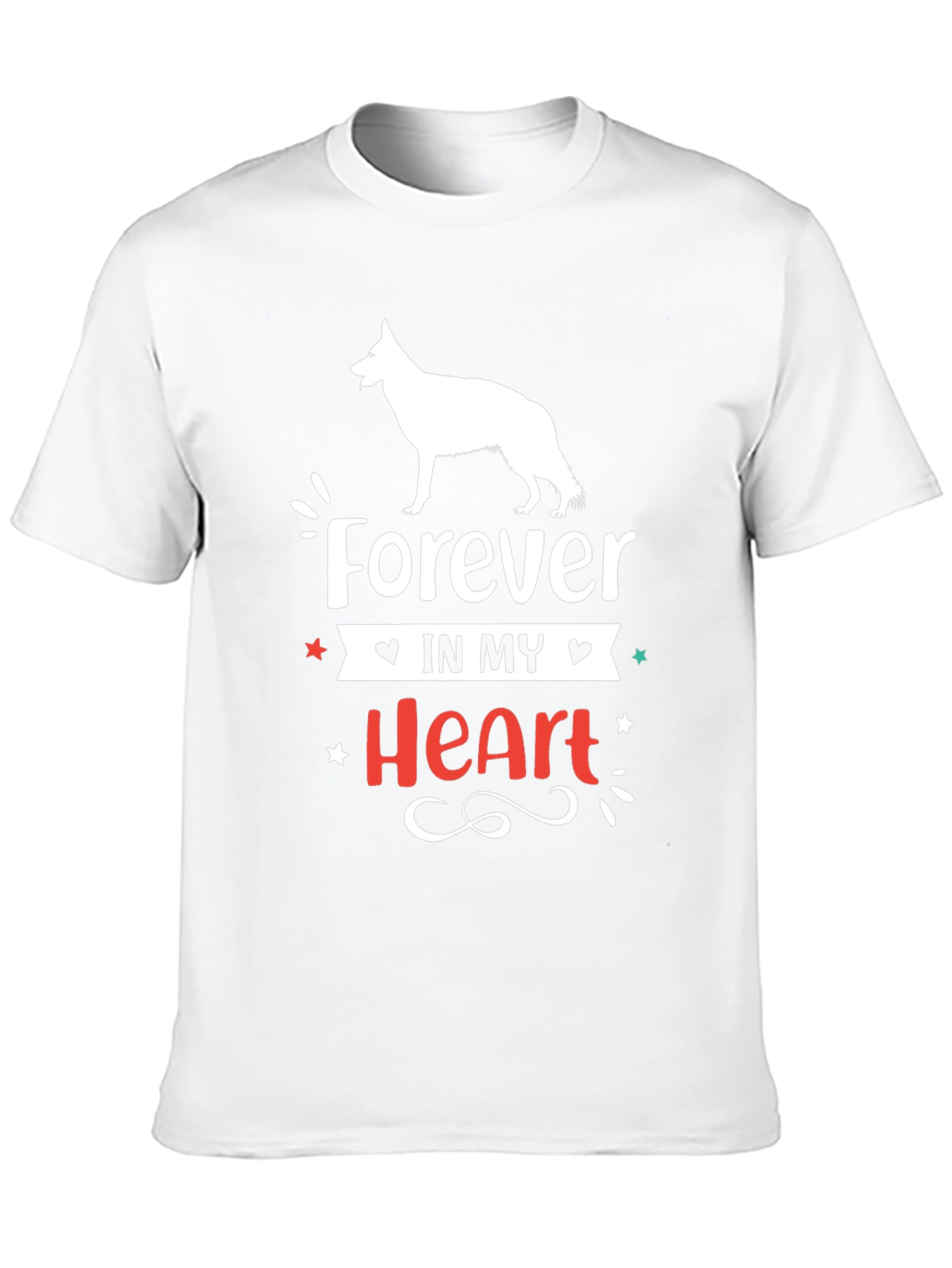 Black Forever In My Heart Dog Lover T-Shirt view 10