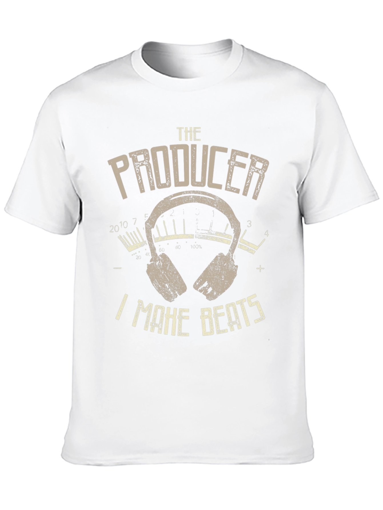 Black Producer I Make Beats Black Graphic Tee view 10