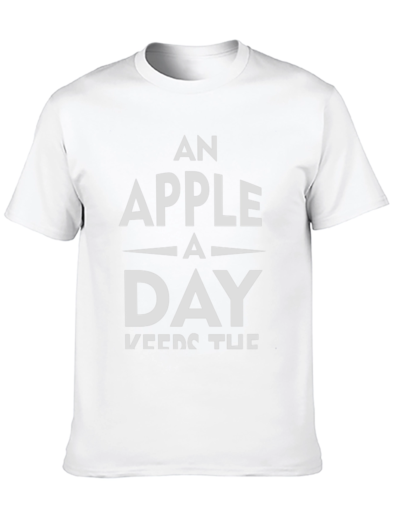 Black An Apple A Day Graphic Tee - Health & Wellness T-Shirt view 10