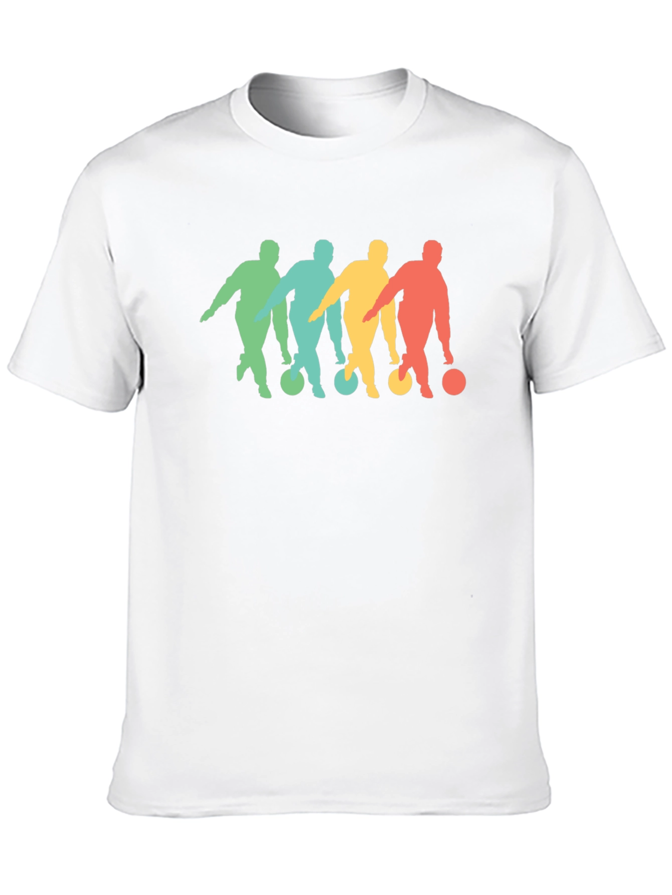 Black Retro Bowling Silhouette Graphic Tee view 10