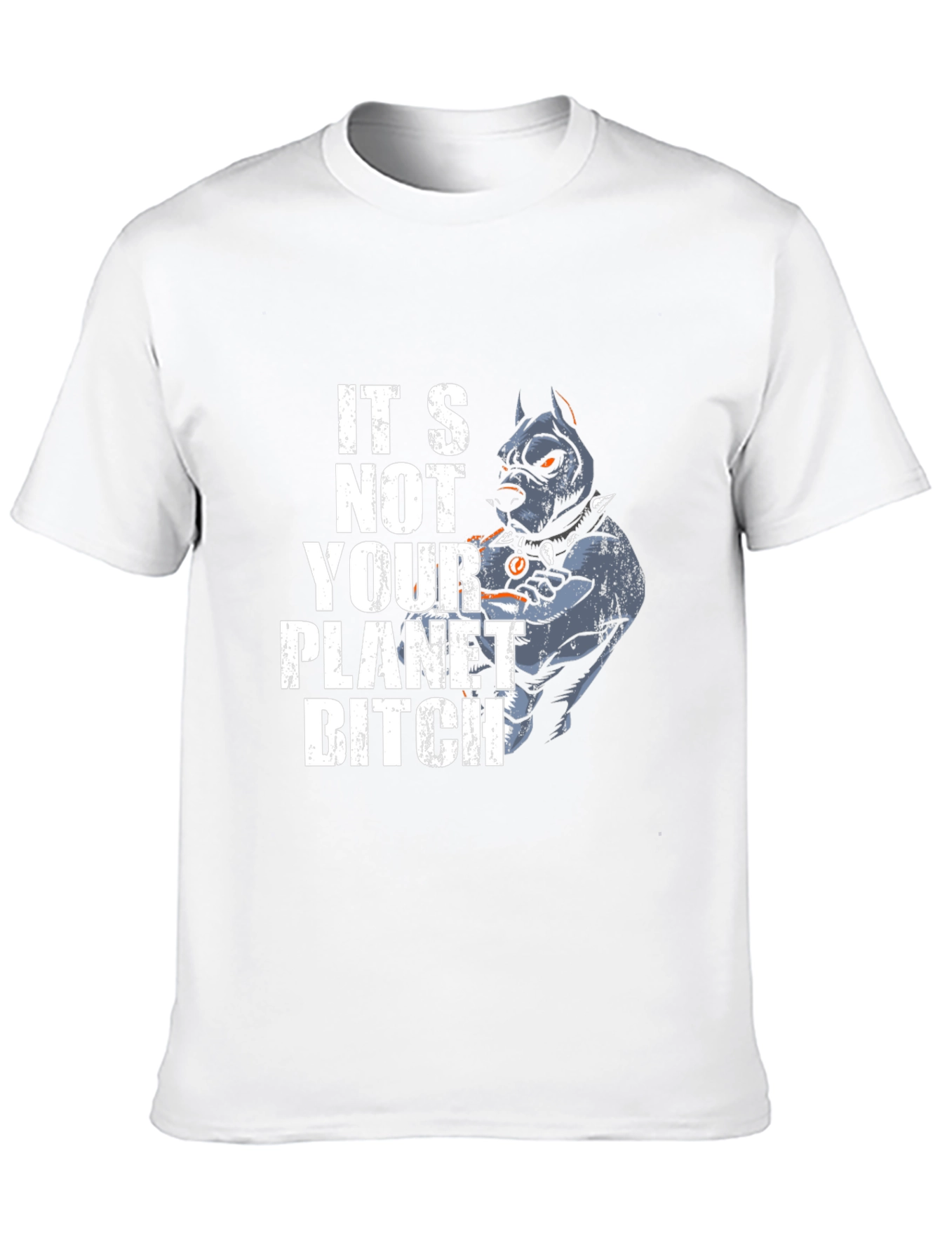 Black It's Not Your Planet Pitbull T-Shirt view 10