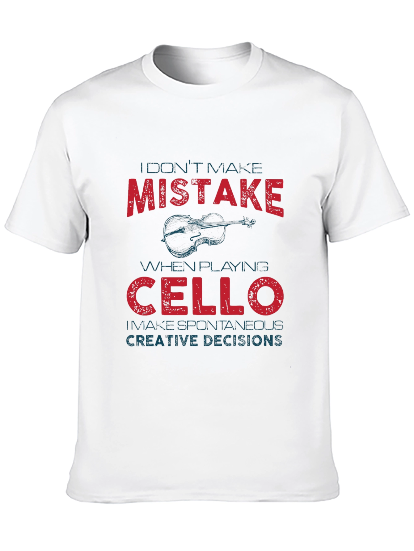 Black Cello Player "Mistake" Graphic Tee view 10