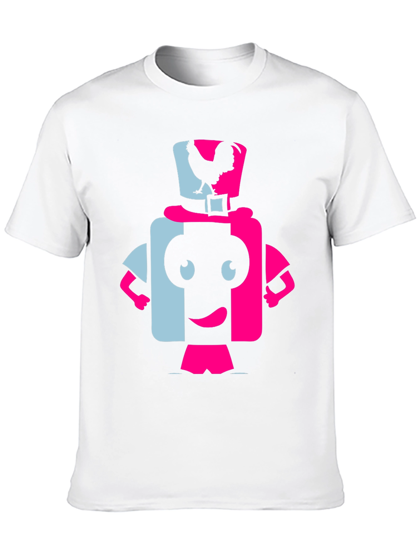 Black Funky Rooster Character Graphic Tee view 10