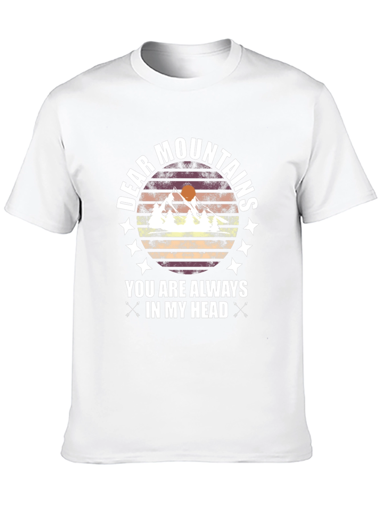 Black Dear Mountains Graphic Tee view 10