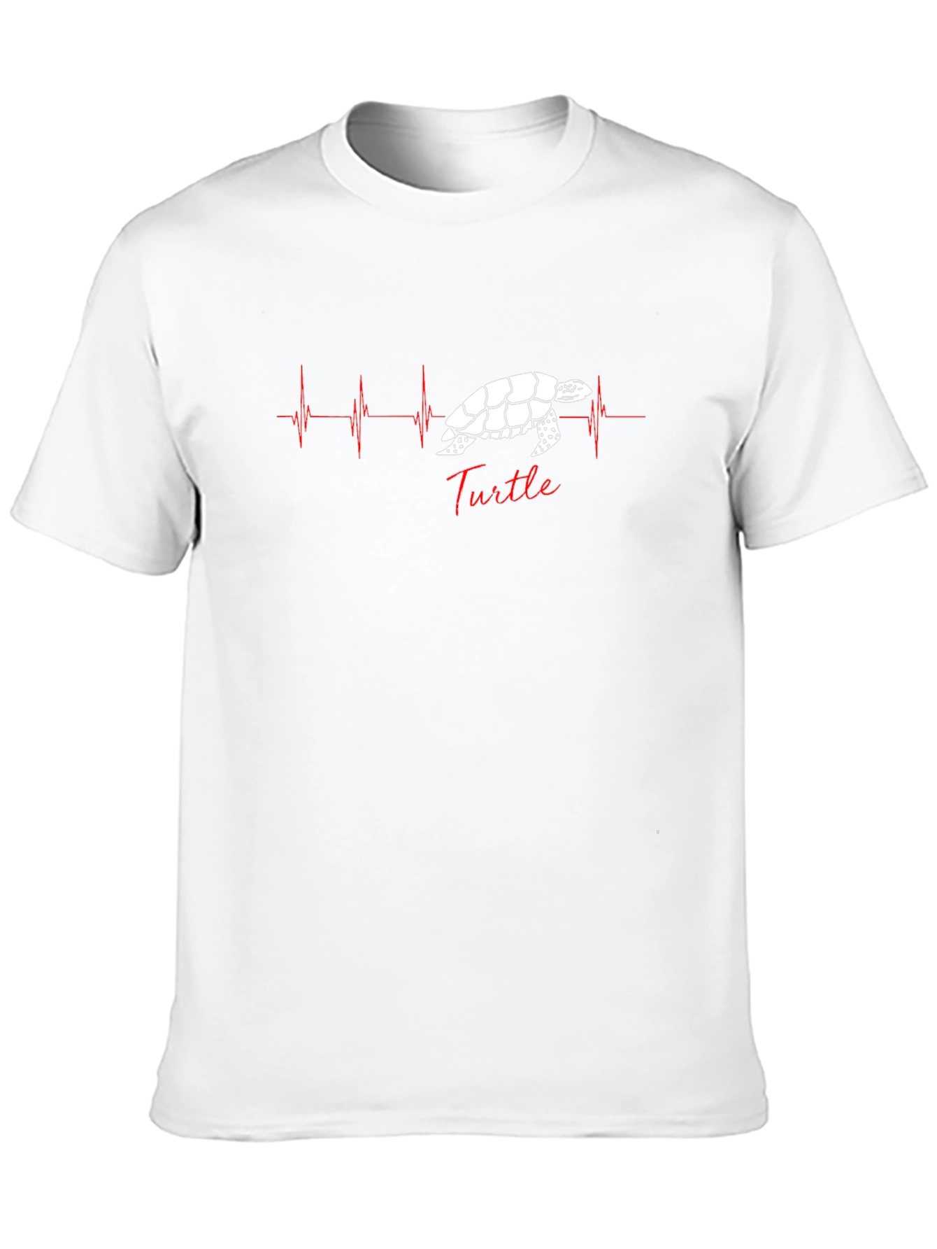Black Turtle Heartbeat Graphic Tee - Unisex Black T-Shirt view 10