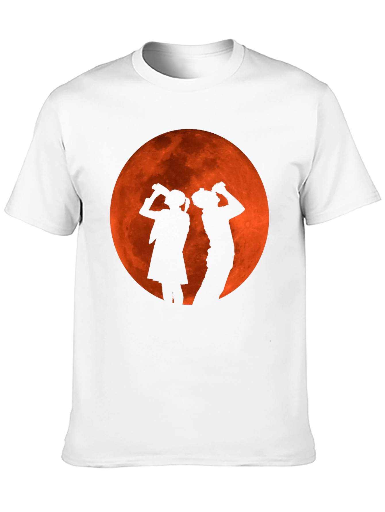 Black Silhouette Moon Drinking T-Shirt view 10