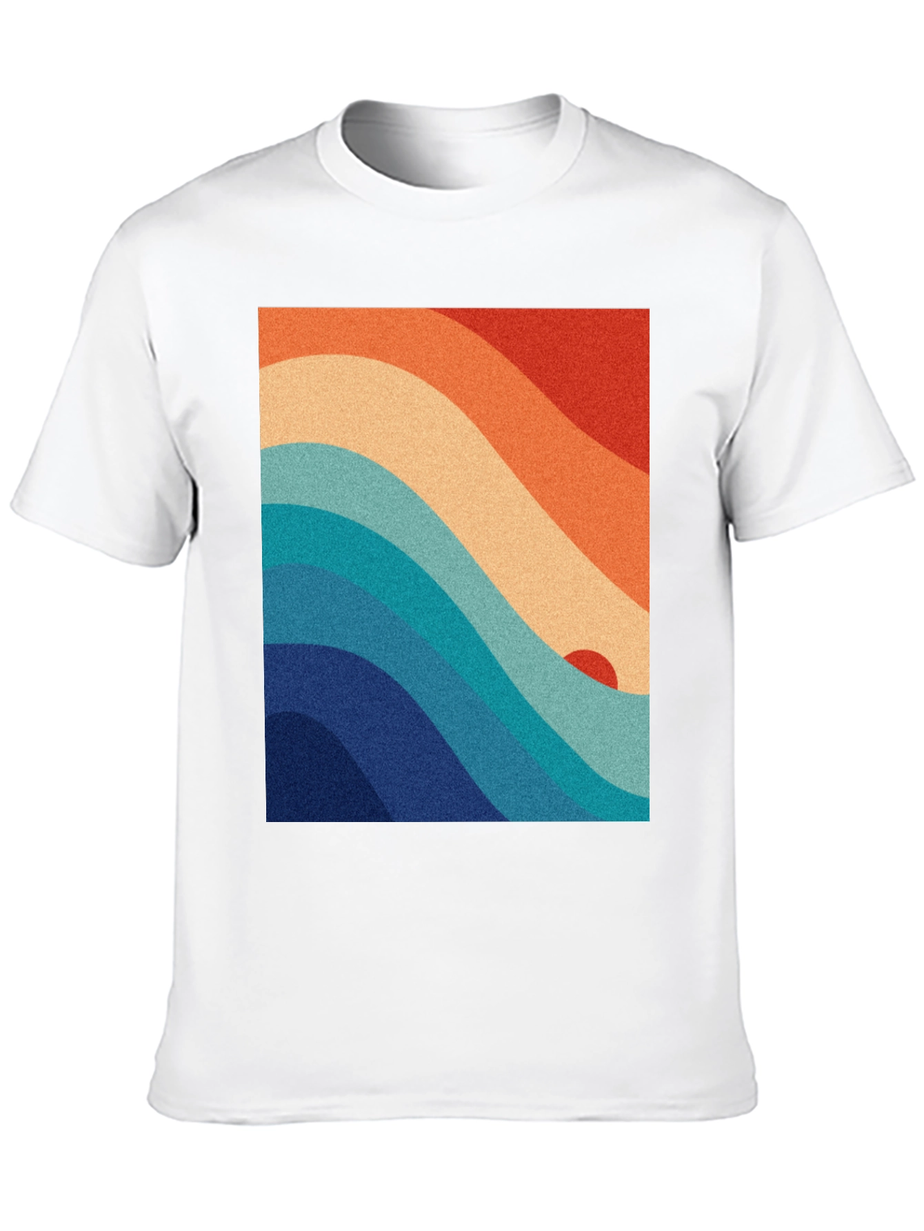Black Retro Wave Graphic Tee - Vintage Style view 10