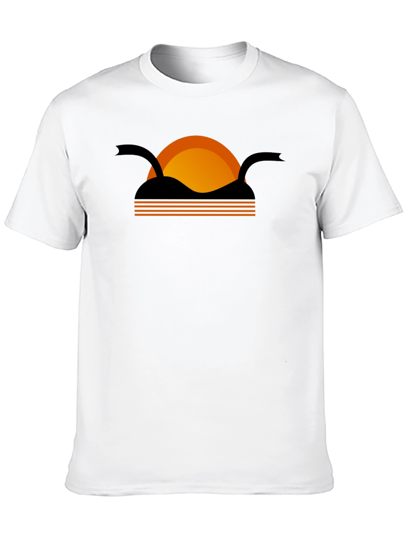 Black Retro Sunset T-Shirt view 10