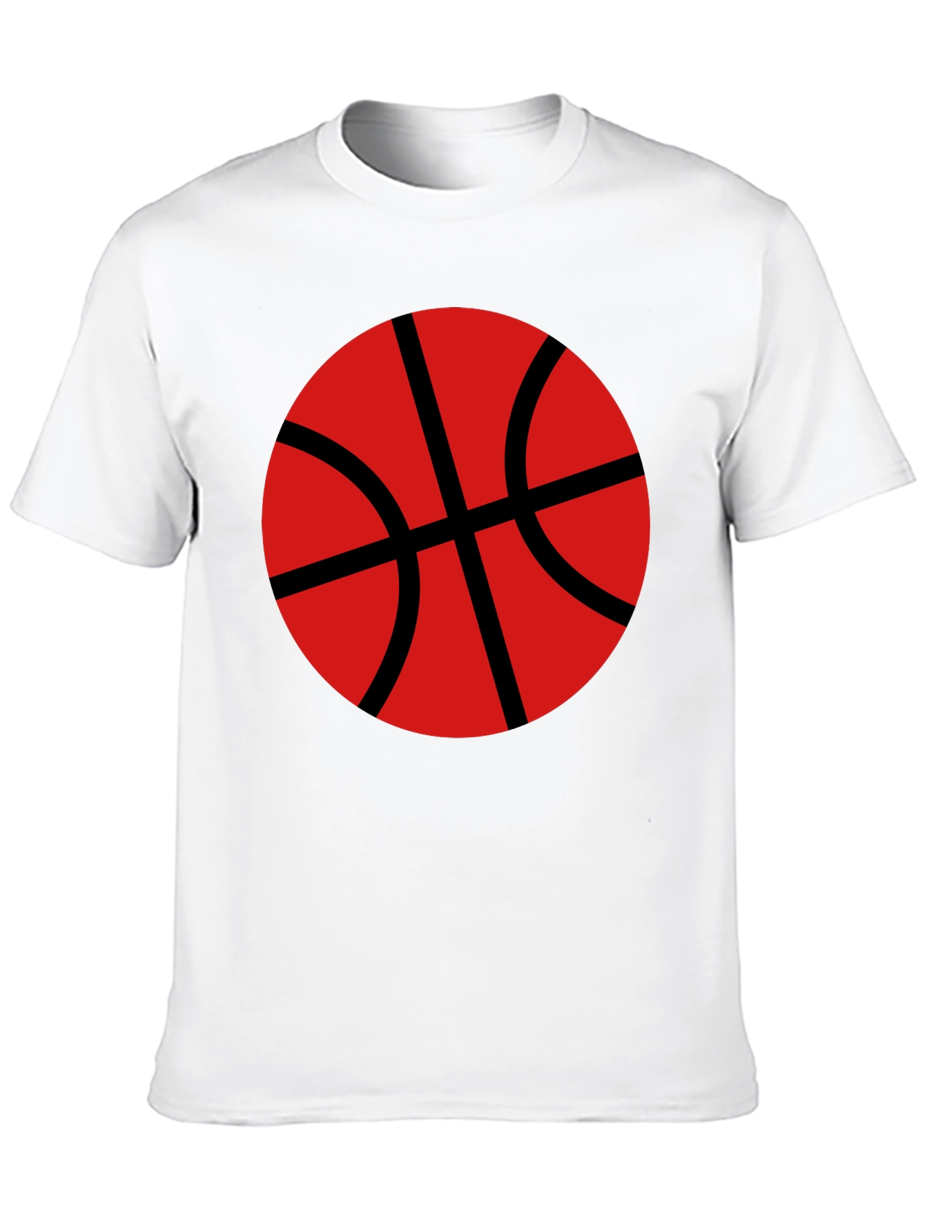 Black Basketball Graphic T-Shirt - Black Cotton Tee view 10