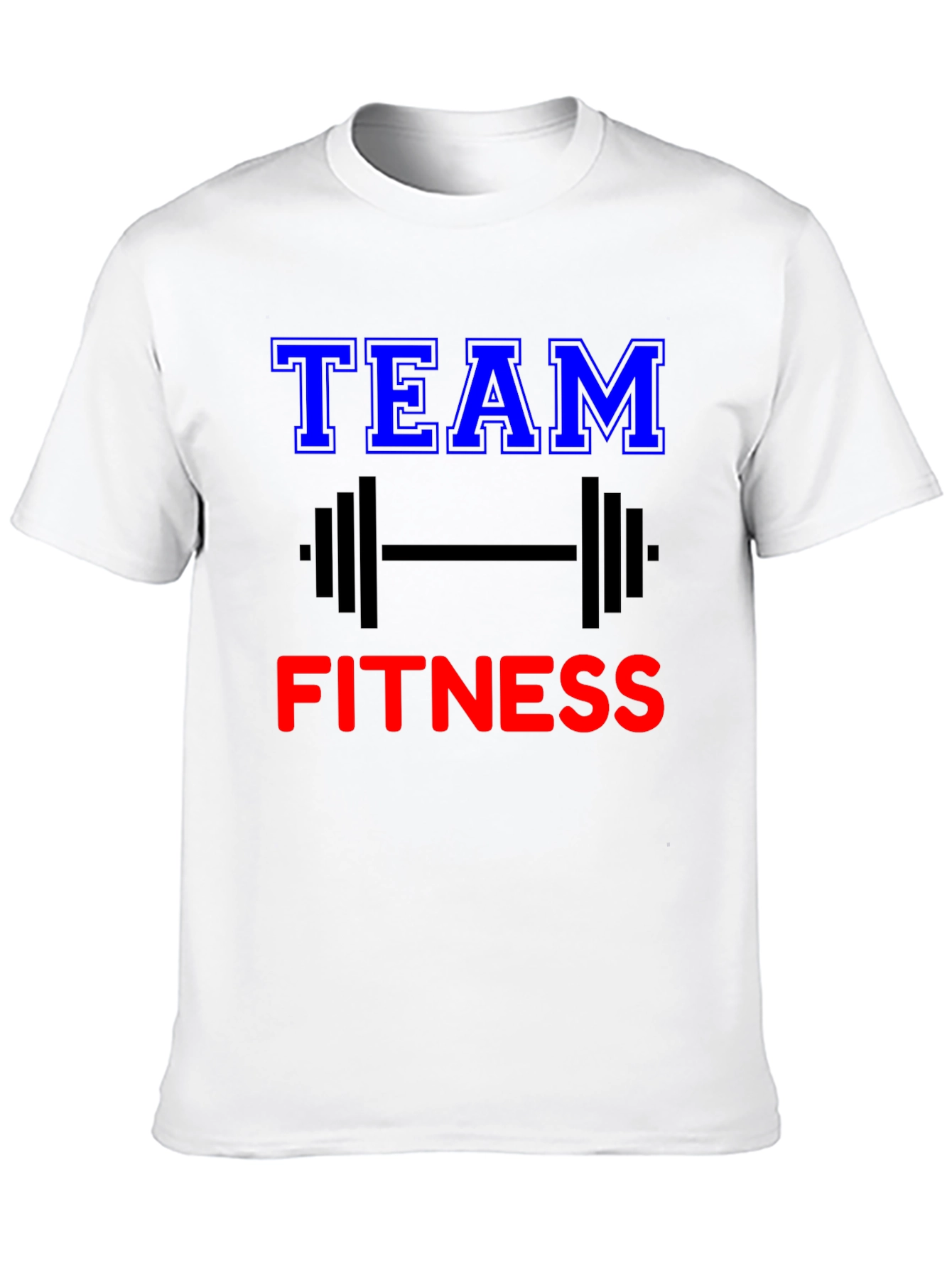 Black Team Fitness Graphic Tee - Gym Workout Shirt view 10