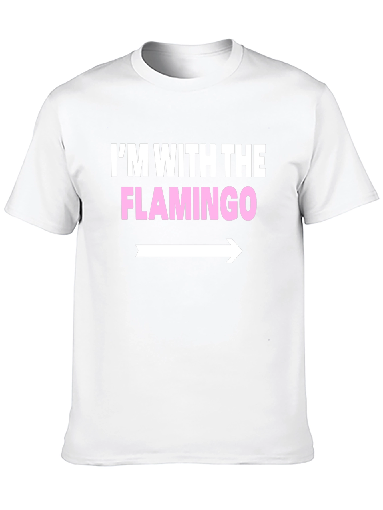 Black I'm With The Flamingo T-Shirt view 10