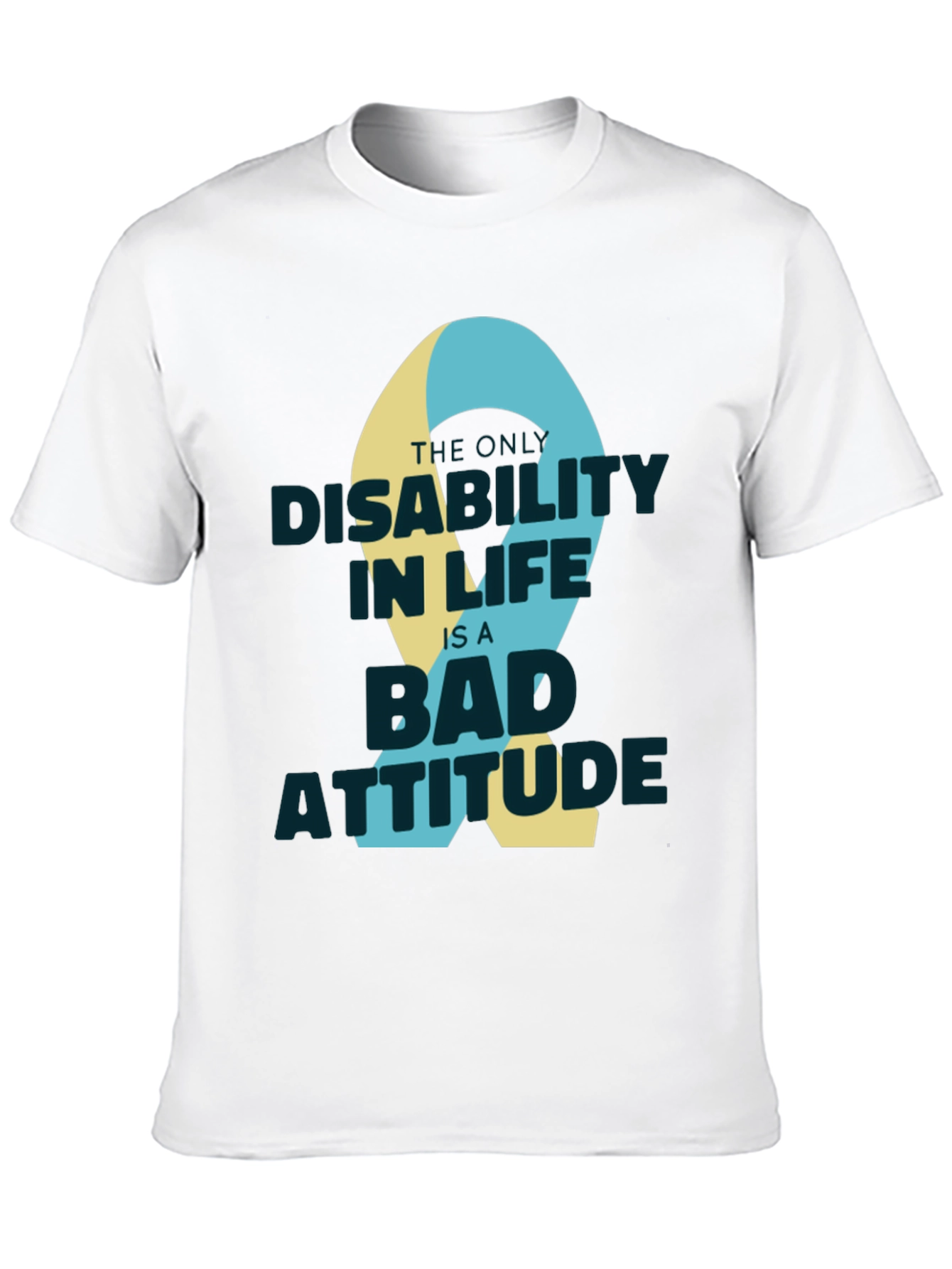 Black Attitude Ribbon Graphic T-Shirt view 10