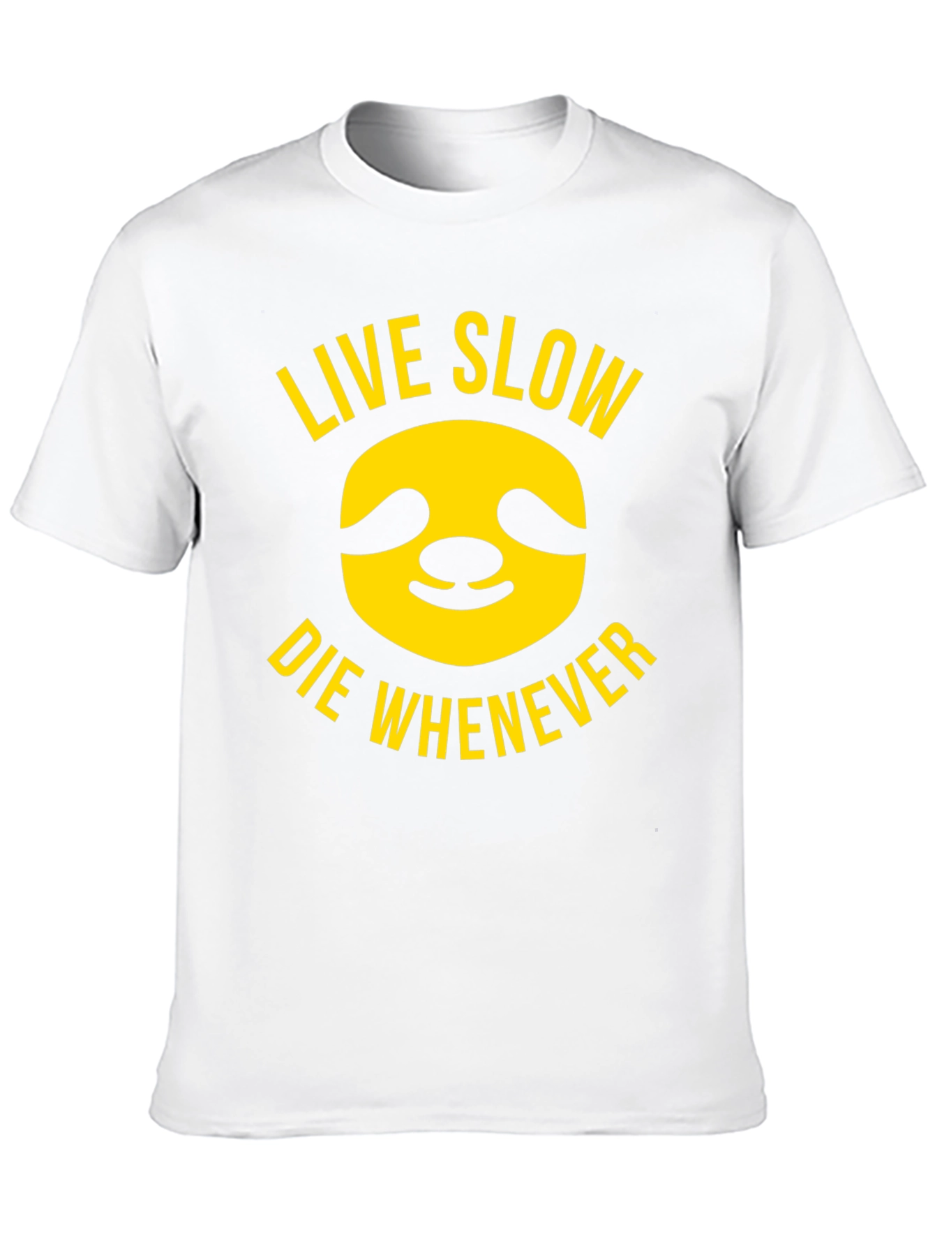 Black Live Slow Sloth T-Shirt - Relaxed Style view 10