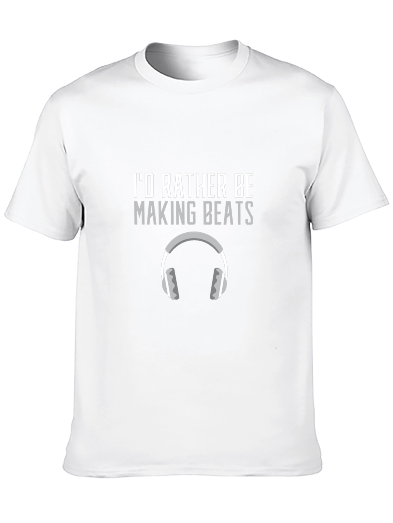 Black I'd Rather Be Making Beats Graphic T-Shirt view 10