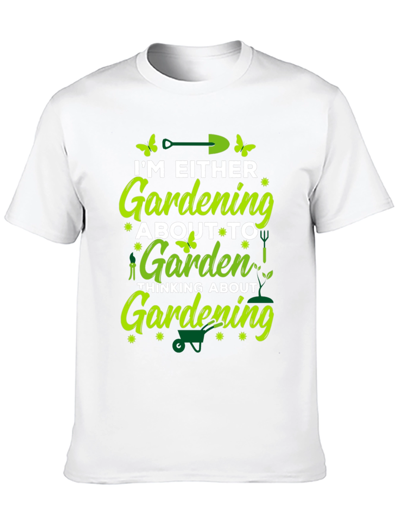 Black Gardening Lover T-Shirt - Black Cotton Blend view 10