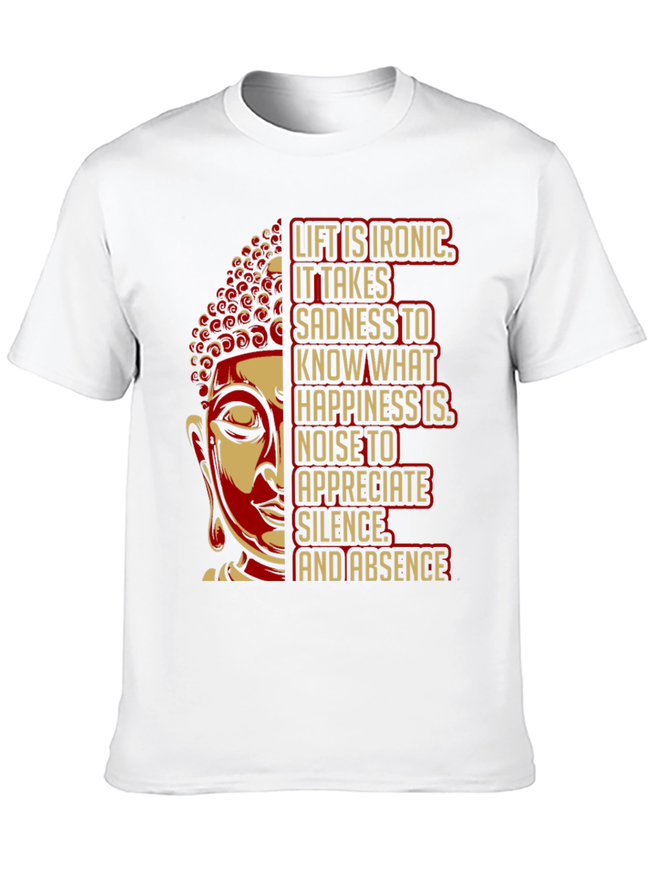 Black Buddha Quote Graphic T-Shirt view 10